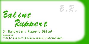 balint ruppert business card